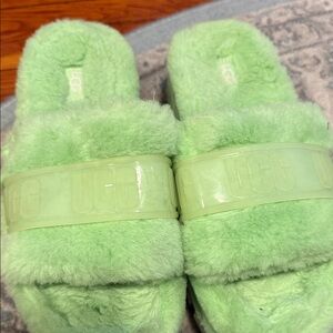 UGG Mint Fluffy Slides *Brand New*